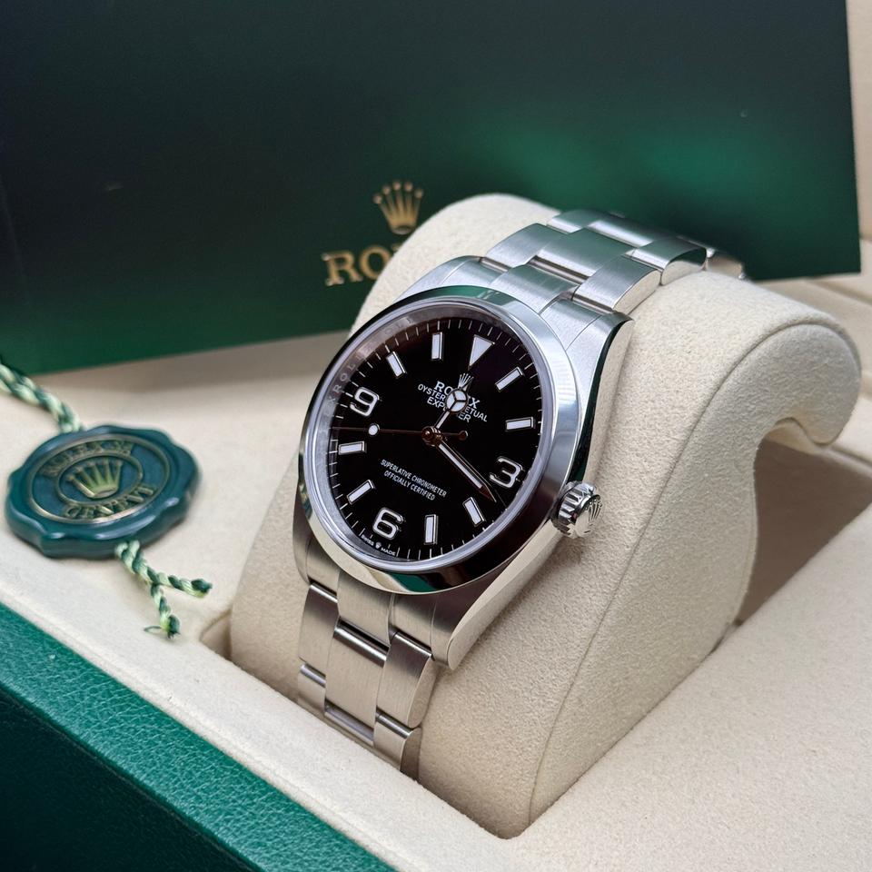 Rolex Explorer 124270 New 2026 Black Dial Oyster Bracelet