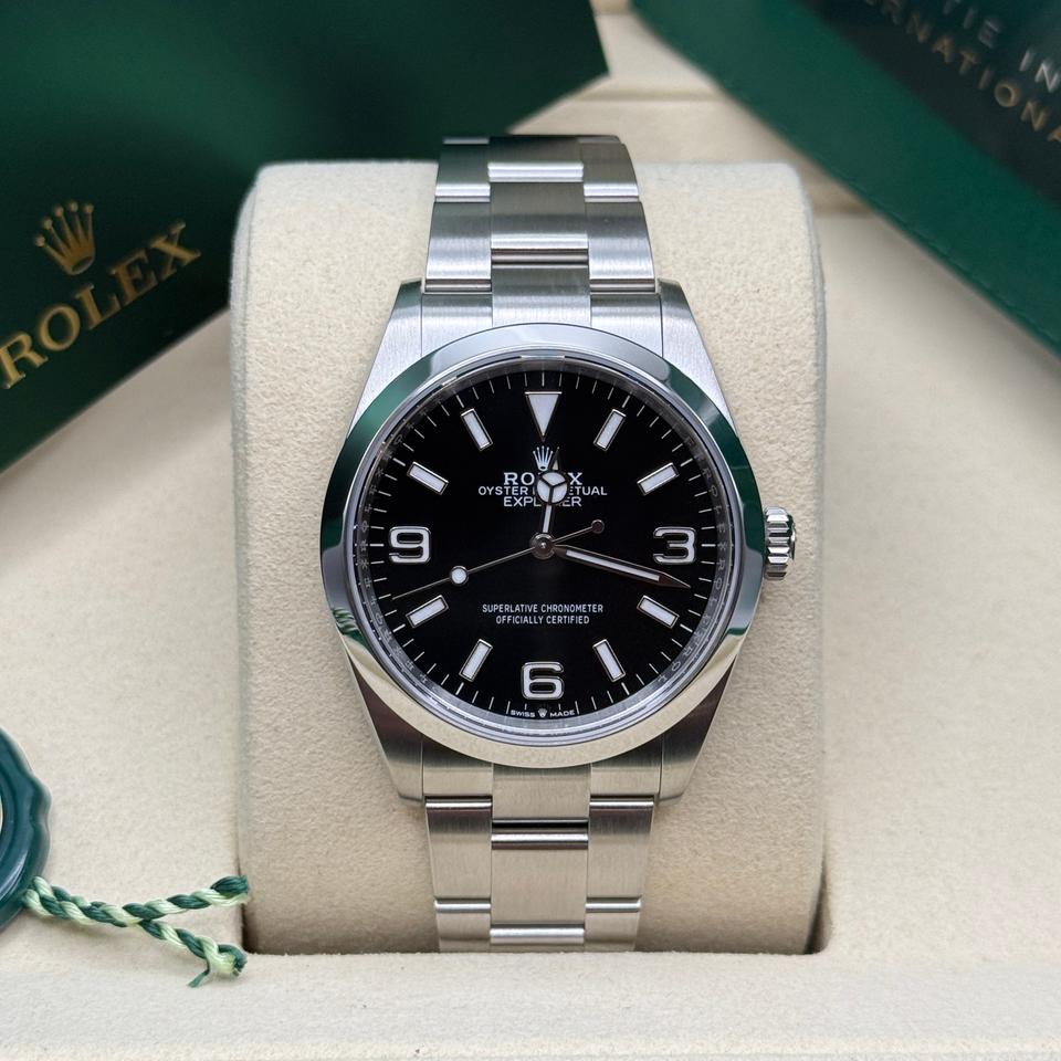 Rolex Explorer 124270 New 2026 Black Dial Oyster Bracelet