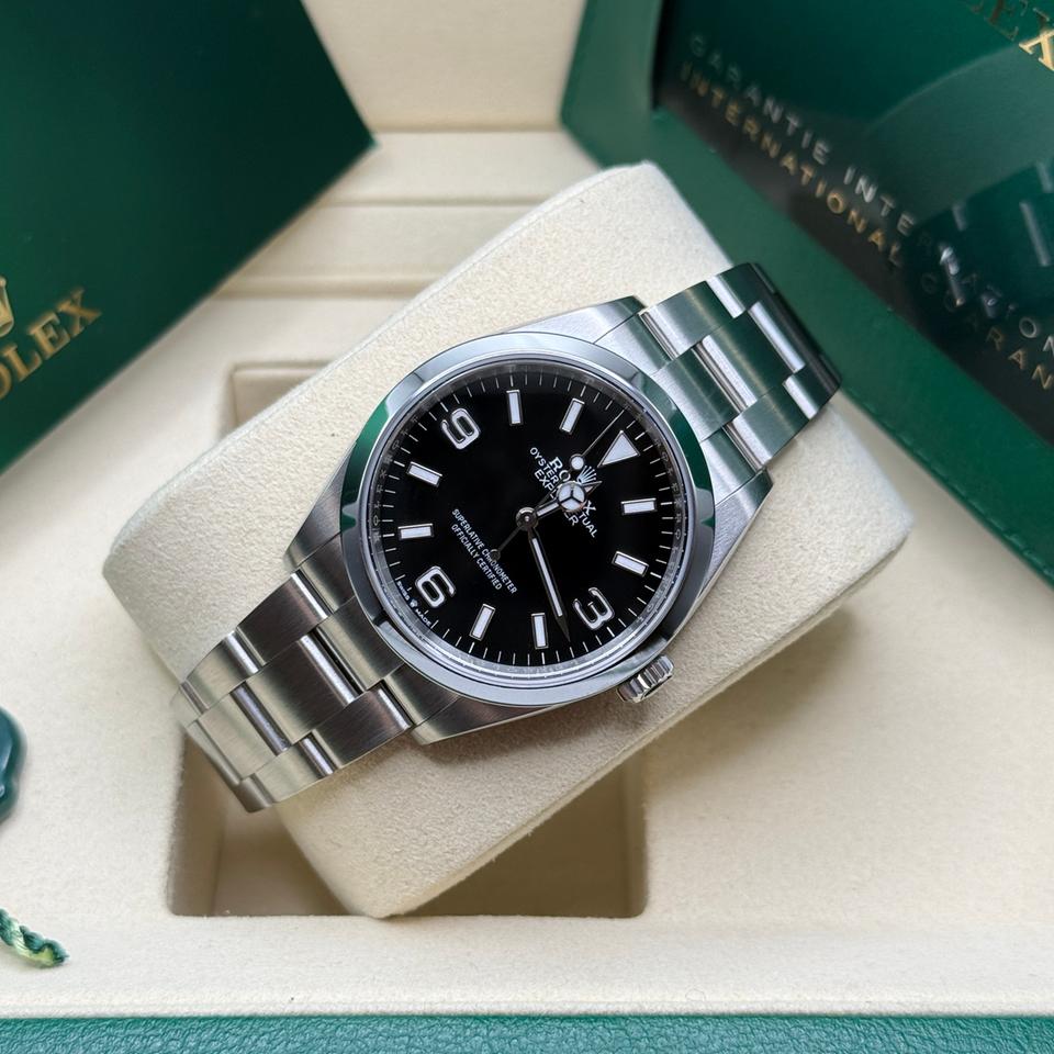 Rolex Explorer 124270 New 2026 Black Dial Oyster Bracelet
