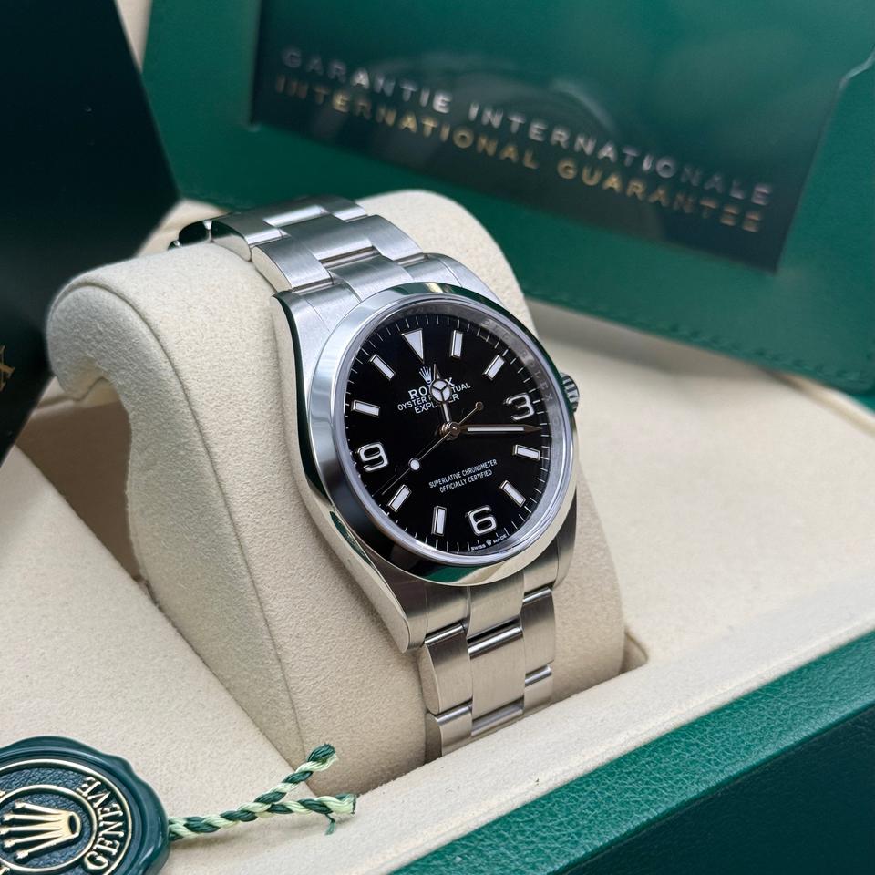 Rolex Explorer 124270 New 2026 Black Dial Oyster Bracelet
