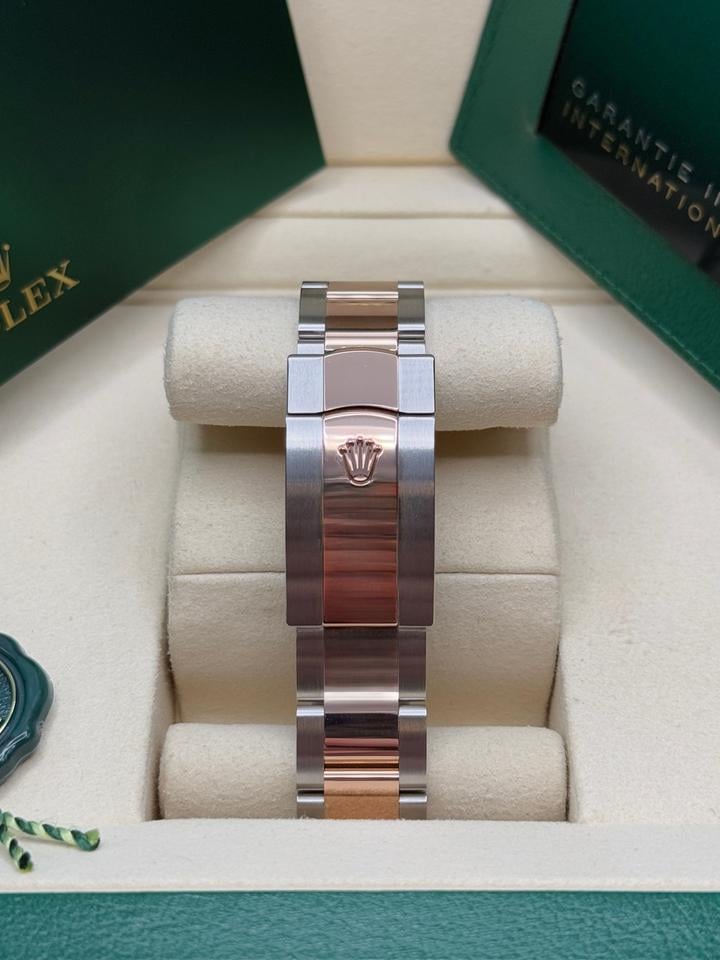 Rolex Datejust 36 New 2026 White Roman Dial Two Tone Rose Gold Oyster