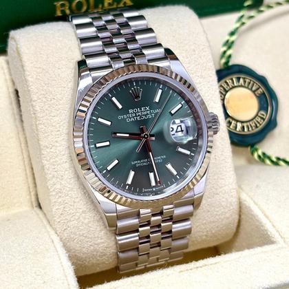 Rolex Datejust 36 126234 Green Dial Jubilee