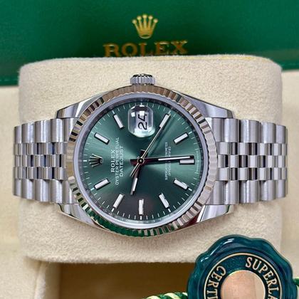 Rolex Datejust 36 126234 Green Dial Jubilee