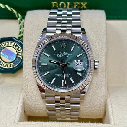 Rolex Datejust 36 126234 Green Dial Jubilee