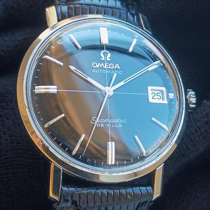 Omega Seamaster DeVille Don Draper Black Vintage Automatic 1966