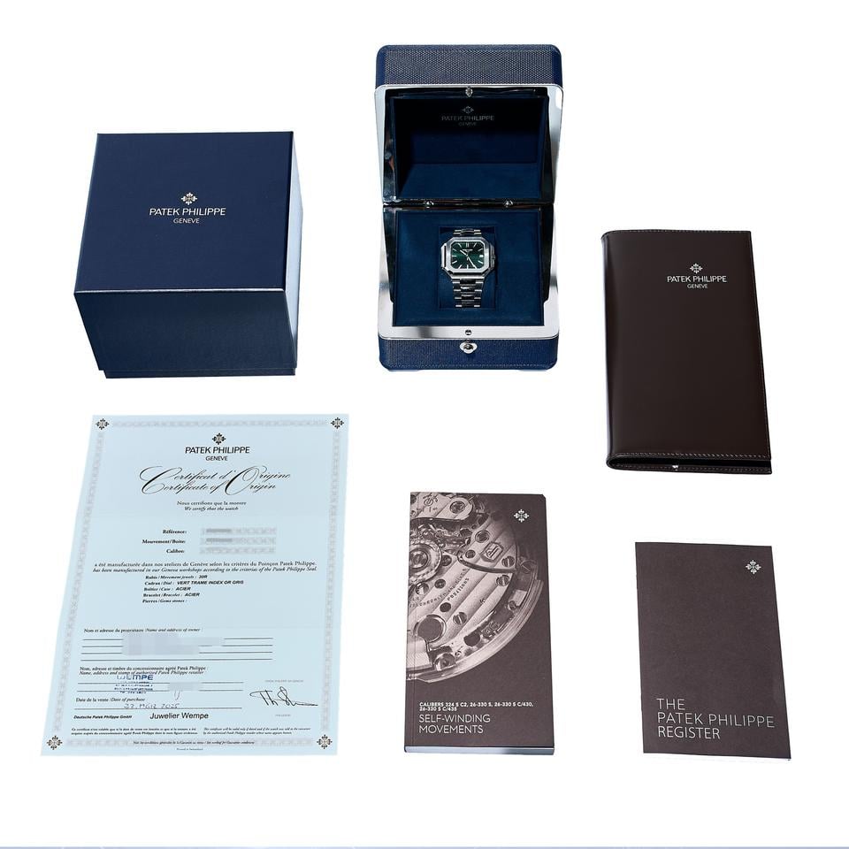 Patek Philippe Cubitus 45 Green 5821/1A-001 New Unworn 2025 Full Set