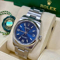 Rolex Oyster Perpetual 36 116000 Blue Dial Box and Papers