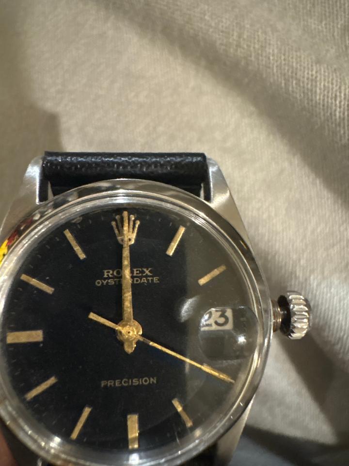 Rolex Oyster Precision 6466 1962 Black Dial