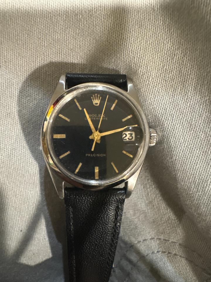 Rolex Oyster Precision 6466 1962 Black Dial