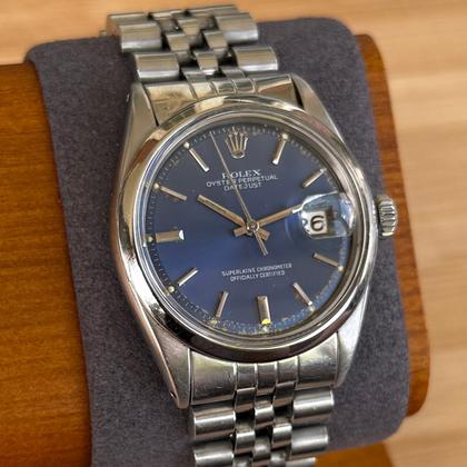 Rolex Datejust 36 1600 1972 Rare Blue Dial Jubilee