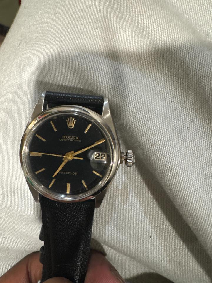 Rolex Oyster Precision 6466 1962 Black Dial