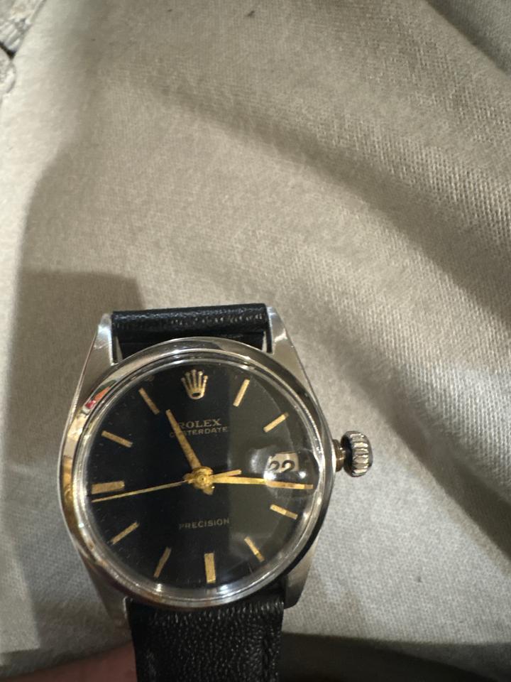 Rolex Oyster Precision 6466 1962 Black Dial